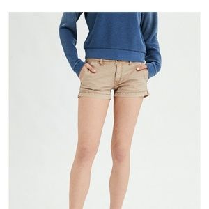 American Eagle Distressed khaki Shorts